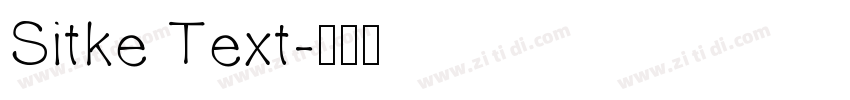Sitke Text字体转换